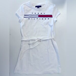 Tommy Hilfiger Signature Logo White Preppy Dress 6